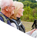 Photo of older couple sightseeing.